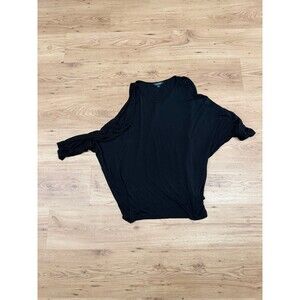 Lauren Ralph Lauren Black Dolman Sleeve Top